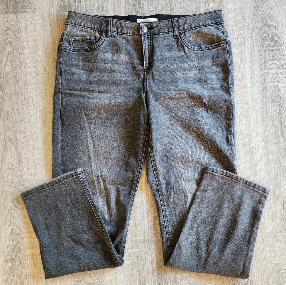 Women's Grey Cleo Jeans Size 12